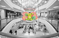 Affichage LED pour vitrine de magasin, écran LED transparent, écran LED en verre