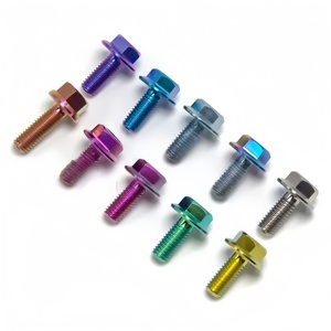 Tornillos de cabeza de brida hexagonal de titanio con sujetadores personalizables de China para ruedas de motocicleta y <span class=keywords><strong>coche</strong></span> Directo de fábrica - Product Image 3
