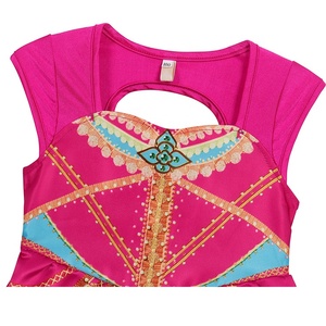 Costume <span class=keywords><strong>Jasmine</strong></span> pour enfants fille, robe de <span class=keywords><strong>princesse</strong></span> <span class=keywords><strong>Aladdin</strong></span>, vêtements de Cosplay d'école, Costumes de spectacle, robe Photo décontractée, nouveau Design - Product Image 3
