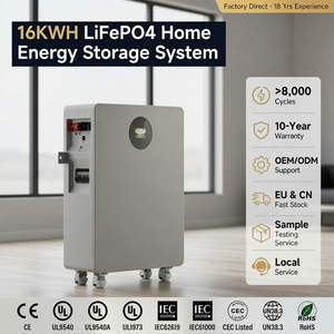 แบตเตอรี่ติดผนัง 5KWH 10KWH 15KWH 16KWH LiFePO4 แบตเตอรี่บ้าน 16KWH LiFePO4 แบตเตอรี่โซลาร์ 16KWH 48V - Product Image 2