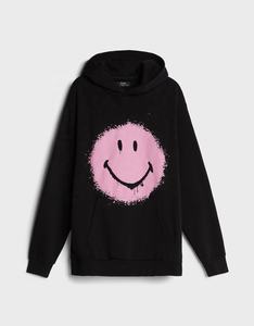 Sudadera con capucha de algodón estampada para hombre, personalizada en negro, para invierno, Sudadera con capucha, sudaderas con capucha personalizadas, color negro - Product Image 1