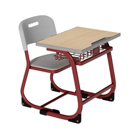 Nouvelles tables et chaises d'étudiant modernes en métal, réglables, pliables et durables pour les salles de classe du lycée