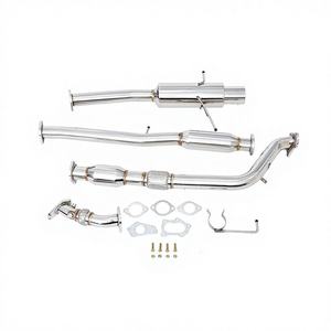 Kit d'échappement turbo catback 3 pouces avec embout <span class=keywords><strong>de</strong></span> 4,5 pouces et tuyau <span class=keywords><strong>de</strong></span> descente pour Subaru WRX STI GD EJ205 02-06 – Vente en gros - Product Image 2