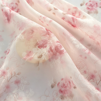 Tissu en mousseline 100 % polyester écologique, léger, ultra-transparent, de luxe, pour robes, foulards, cheongsams et doublures pour filles - Vente en gros