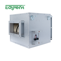 Boîtier de ventilateur centrifuge en acier galvanisé, unité de ventilation HVAC à faible bruit, ventilateur d'admission et d'évacuation d'air avec gaine en Aluzinc
