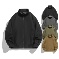 Veste de printemps pour homme à col montant, style décontracté et professionnel, légère, respirante, tendance, avec fermeture éclair