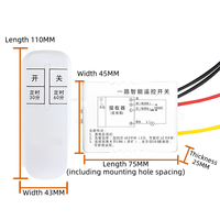 Interrupteur intelligent multi-canaux à télécommande RF 220V pour système de maison connectée avec portée de 20m et alimentation par batterie 10A