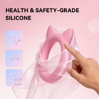 Lot de 3 anneaux en silicone écologiques, étanches IPX7, extensibles et élastiques pour couples, soutien de l'endurance et entraînement de la sensibilité