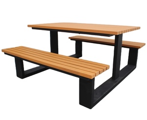 Đồ Nội Thất Trang Trí Nội Thất Bộ Ghế Gỗ Và Ghế Dài Công Viên Đường Phố Bàn Dã Ngoại Ngoài Trời Bằng Gỗ CNLF - Product Image 5