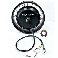 Kit de Moteur de Vélo Électrique Pas Cher 3/3.5/4T/5T QS273 72V8000W 26X4.0 pour Vélo Tout-Terrain et Vélo de Neige, Moteur de Roue de Vélo, Puissance Maximale 12KW