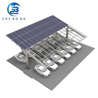 Système de montage optimisé pour carport solaire, support anti-vibration pour panneaux solaires, idéal pour les systèmes solaires de stationnement