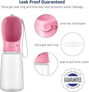 Bouteille d'eau et gamelle portable en acier inoxydable écologique pour chien, idéale pour les promenades - Product Image 3