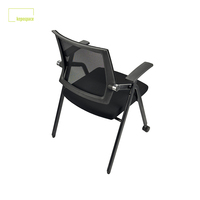 Chaise moderne en maille pour salle de conférence Chaise de visiteur de bureau pliable en tissu pour la formation du personnel