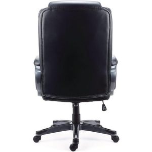 Alera Kirkdale Chaise de bureau exécutive en cuir à dossier haut, hauteur de siège réglable, chaise de bureau pour manager, supporte 275 lb, pour atelier - Product Image 4