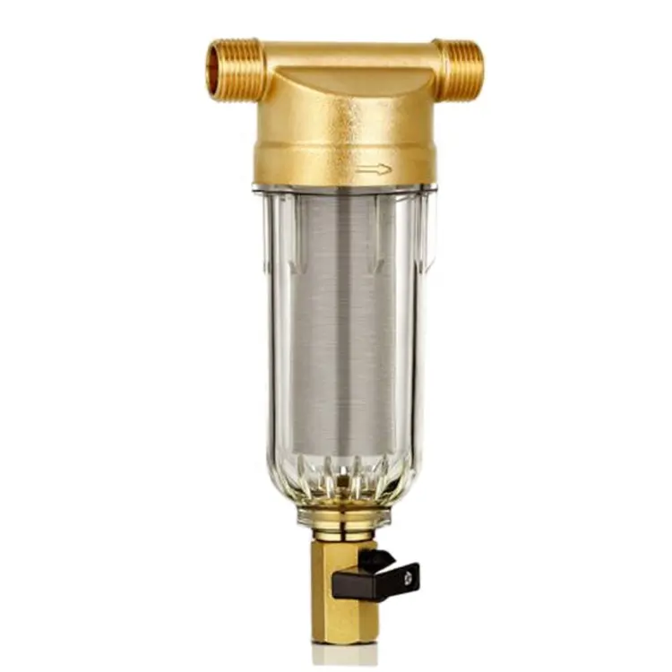High Quality Stainless Steel Mesh Washable Filtro agua Removing Sediment Brass Water Pre Filter