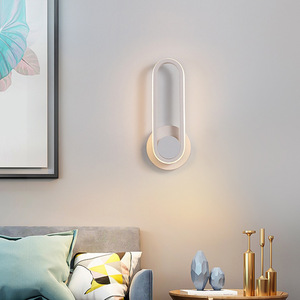 Décoration contemporaine en gros, luminaire mural LED à intensité variable en fer noir de haute qualité, moderne, pour la maison, l'hôtel, le restaurant, décoration intérieure - Product Image 5