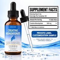 Créatine monohydrate liquide en marque privée OEM, boissons énergétiques pures, compléments nutritionnels sportifs, gouttes de créatine, créatine liquide