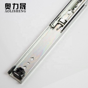 53mm Largeur Télescopique de matériel de meubles Résistant Industriel roulement à billes pousser pour ouvrir la glissière du tiroir rail - Product Image 6