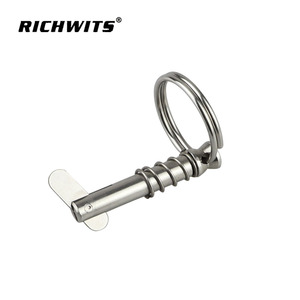 RICHWITS Goupille à ressort en acier inoxydable à anneau de traction, verrouillage automatique, quincaillerie marine, goupille à verrouillage rapide pour réparation de pare-soleil fixe - Product Image 3