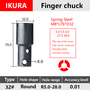 Stuka IKURA BARTOP 15 #   20 #   25 #   Kẹp giữ thanh tự động bằng thép lò xo - Product Image 6