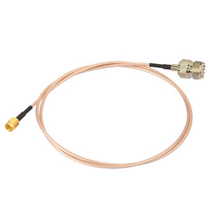 Cable SMA-UHF, Cable UHF SO239 Hembra a SMA <span class=keywords><strong>Macho</strong></span> RG316 de 100 cm para Radio BAOFENG <span class=keywords><strong>Serie</strong></span> UV-5R, Antena de Radio Garmin Alpha HT - Product Image 3