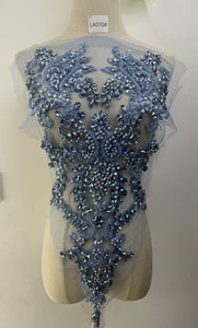 Parche Decorativo Cosido a Mano con Cuentas de Cristal Ecológicas y Pedrería <span class=keywords><strong>3D</strong></span> para Vestidos y Prendas - Product Image 6