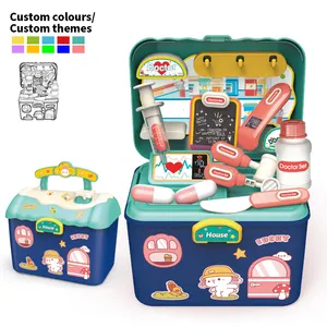 Leemook Custom Play House Mini Doctor Game Toy Plastic Pretend Play Educational Toys Medical Tools For Kids Play Doctor