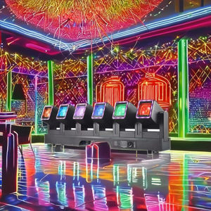 RGBW Pixel Beam Moving Head LED Stage Light 6-Head 4in1 Matrix DMX512 Mode maître-esclave activé par le son 40000 heures d'éclairage UV - Product Image 3