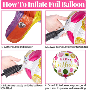 Happy Birthday Foil <b>Balloons</b> 18 Inch Helium Floating Mylar Inflatable <b>Balloons</b> Birthday Party Decorations Supplies - Product Image 2