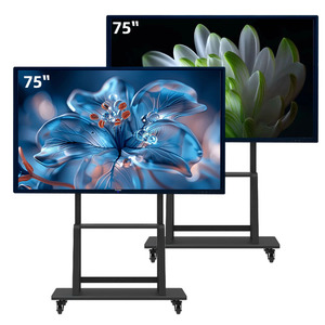 Pantalla Interactiva Plana LCD 4K de 75 Pulgadas de Alta Calidad Rovesky OEM ODM, <span class=keywords><strong>Pizarra</strong></span> Inteligente con Cámara de 13MP y 60Hz para Aulas en Línea - Product Image 1
