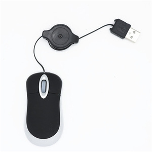 Mini quang <span class=keywords><strong>USB</strong></span> giao diện trẻ em Máy tính xách tay Máy tính để bàn chuột máy tính có thể thu vào dòng chuột văn phòng - Product Image 4