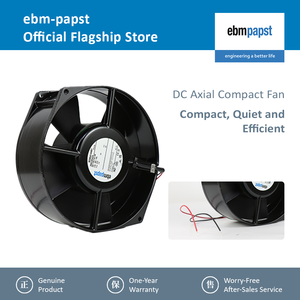 Ventiladores axiales ebm-papst serie 7200 N 7214N/19 DC 150 x 55 mm para aire acondicionado y ventiladores para la disipación de calor de dispositivos electrónicos - Product Image 3