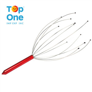 Masseur de cuir chevelu en forme de pieuvre Top One, masseur de tête manuel avec billes en acier pour la relaxation, équipement de massage corporel - Product Image 3
