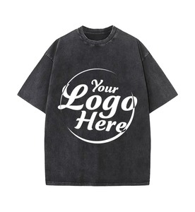 Camiseta de algodón 100% personalizada con estampado de letras, de corte holgado, manga corta, cuello redondo, estilo jersey, para venta en línea. - Product Image 3