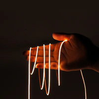 Bande LED COB flexible ultra-fine de 2 mm de largeur, 12 V, 480 LED, RA CRI 90, linéaire, mince, sans points, haute densité, lumière blanche