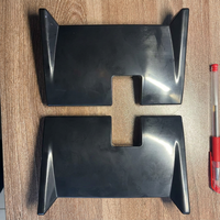Accessoires extérieurs de voiture : Cache de logo avant, panneau de garniture de calandre, paire gauche et droite, noir brillant pour BYD Shark, pièces de rechange