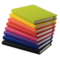 Carnet de notes de planification budgétaire avec couverture en cuir miniature personnalisée avec logo, cadeau avec bande élastique
