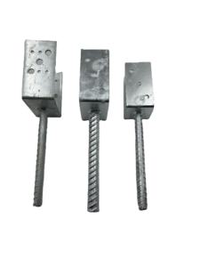 Support d'ancrage de <span class=keywords><strong>poteau</strong></span> galvanisé au design moderne, finition galvanisée à chaud, matériau de construction <span class=keywords><strong>pour</strong></span> appartement - Product Image 2