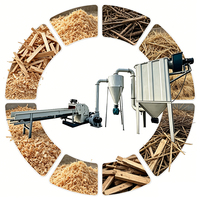 Broyeur et concasseur de bois vertical automatique - Déchiqueteur à alimentation forcée haute capacité, conception peu encombrante pour usine d'encens, certifié CE