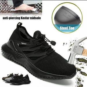 Scarpe di sicurezza da uomo in acciaio di alta qualità Air Mesh traspirante <span class=keywords><strong>lavoro</strong></span> industriale e sport-per l'inverno e l'estate - Product Image 4