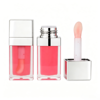 Gloss à lèvres liquide minéral repulpant végétalien hydratant, changeant de couleur, avec paillettes, marque privée, luxe, en stock