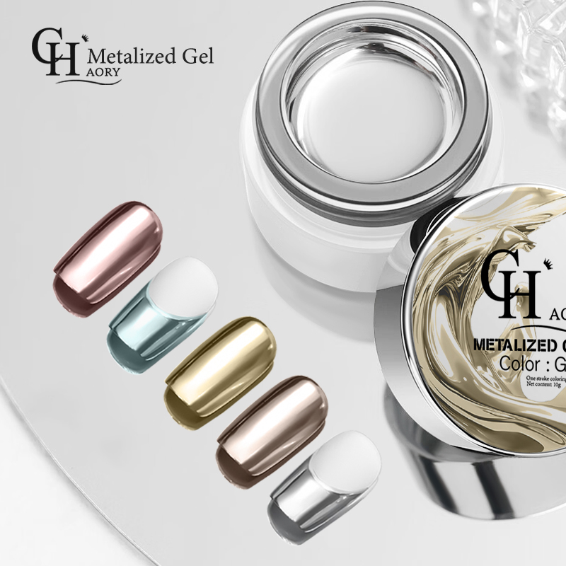 CHAORY High quality 5g metal painting gel polish nail art metallic mirror nail polish uv gel paint full painting gel