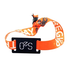 Pulsera de tela con etiqueta RFID de 13,56 MHz de seguridad personalizada para eventos festivos - Product Image 1
