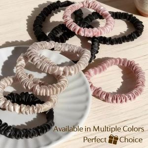 Élastiques à cheveux en soie Mulberry en gros, antidérapants, unisexes, pour femmes et enfants - Product Image 2