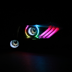 ไฟหน้า <span class=keywords><strong>LED</strong></span> แบบไดนามิกปีศาจตาไฟ DIY ควบคุมผ่านแอพ WIFI - Product Image 1