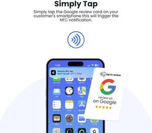 Tarjeta NFC programable personalizada de 13.56Mhz de PVC para reseñas de Google, tarjeta de redes sociales con código QR personalizado, chip NFC sin contacto - Product Image 6