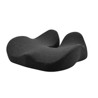 Coussin de siège ergonomique orthopédique en mousse à mémoire de forme et gel rafraîchissant avec technologie de couture pour le soulagement des douleurs du coccyx et de la sciatique, idéal pour chaise de bureau