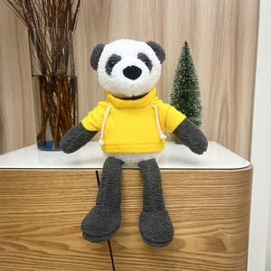 Boneka Panda Berkaki Panjang Lucu, Selimut Tidur Bayi, Boneka Isi Dakron, Hadiah Boneka, Dapat Dikustomisasi dengan Logo - Product Image 2