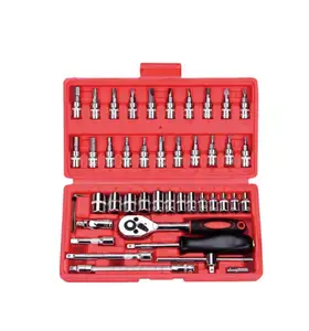 Factory price Standard Edition Professional Manual hardware Tools Auto repair tools kit and plastic box kit