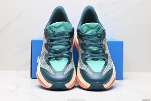 Zapatillas Deportivas s <span class=keywords><strong>ONE</strong></span> Hakas <span class=keywords><strong>Clifton</strong></span> para <span class=keywords><strong>Mujer</strong></span>, Color Blanco Castler Real Teal Aquarel, Zapatillas Deportivas Mafate Speed 4 de Alta Calidad - Product Image 2